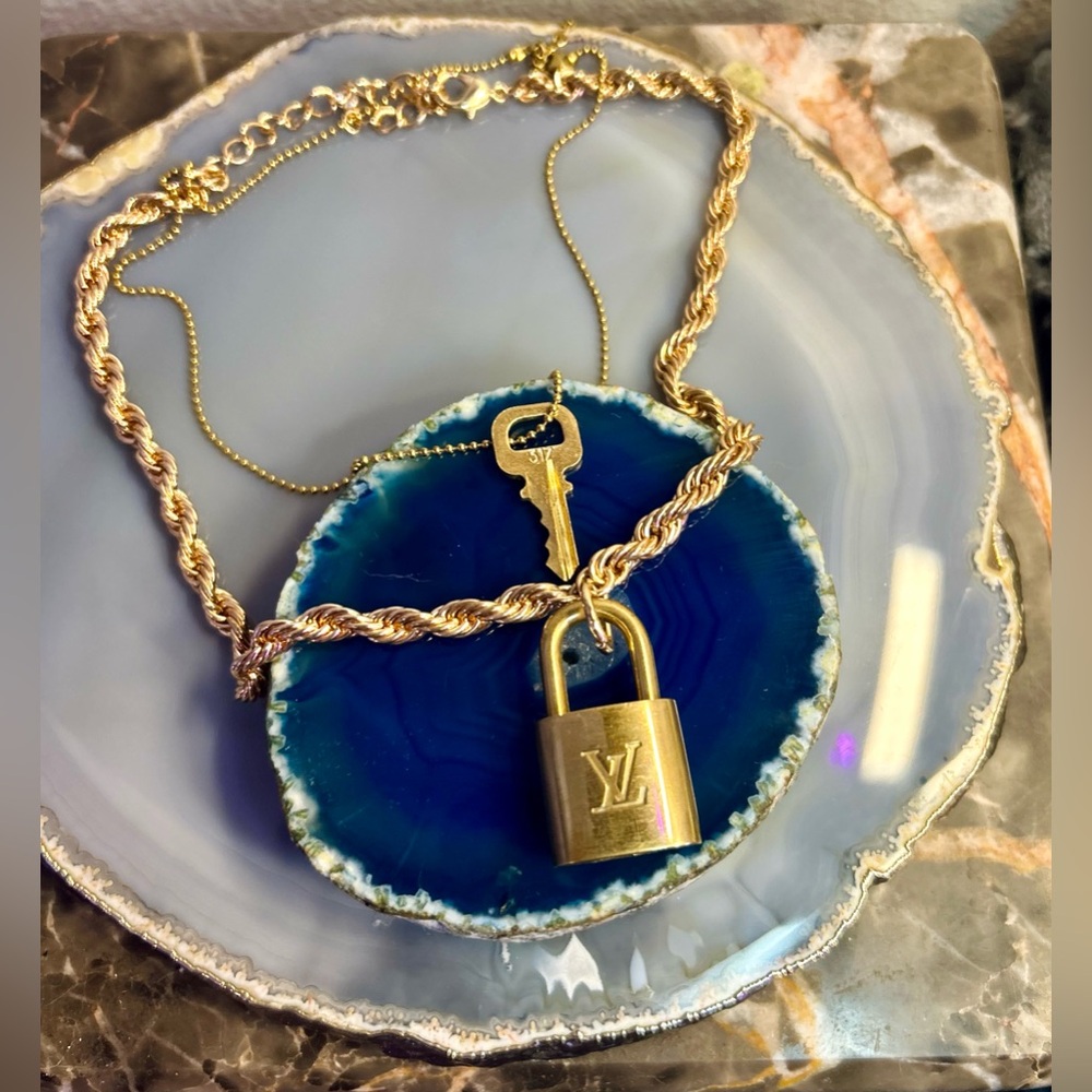 Louis Vuitton lock necklace